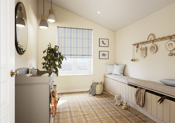 The British Stripe Co. Elizabeth, Brighton No.2 - Twist&Fit Roman Blind - Image 7